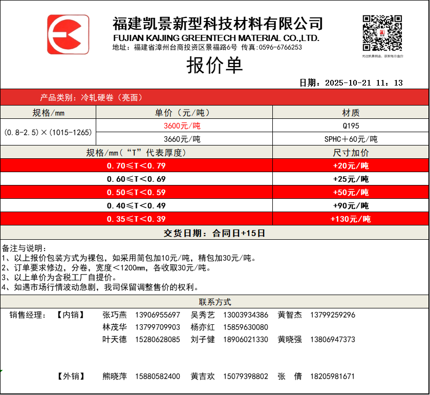 福建凱景新型科技材料有限公司