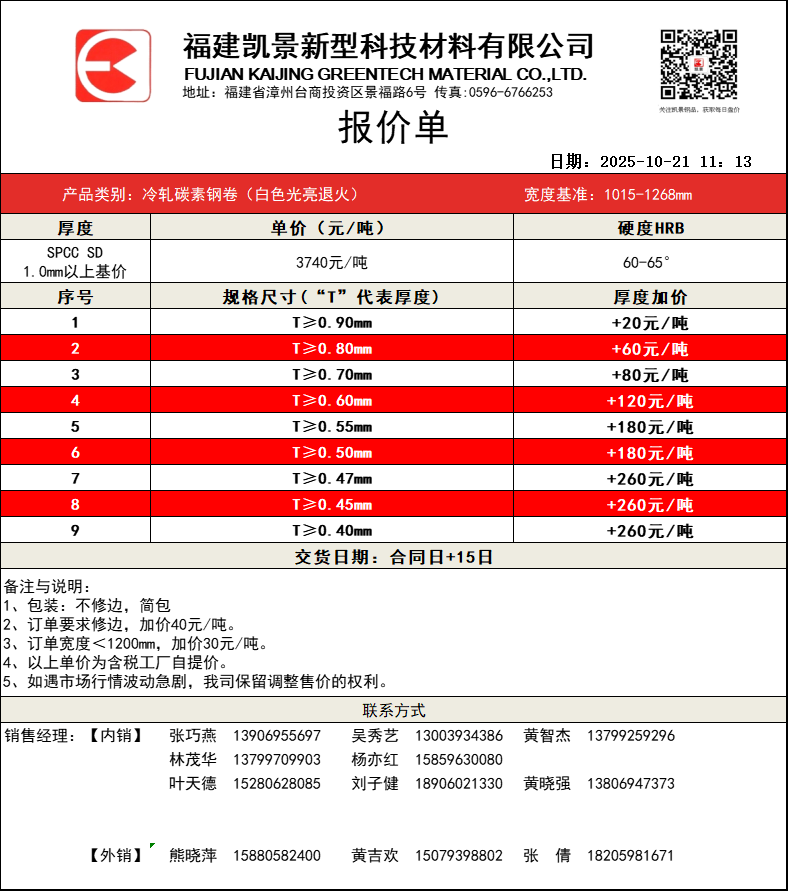 福建凱景新型科技材料有限公司