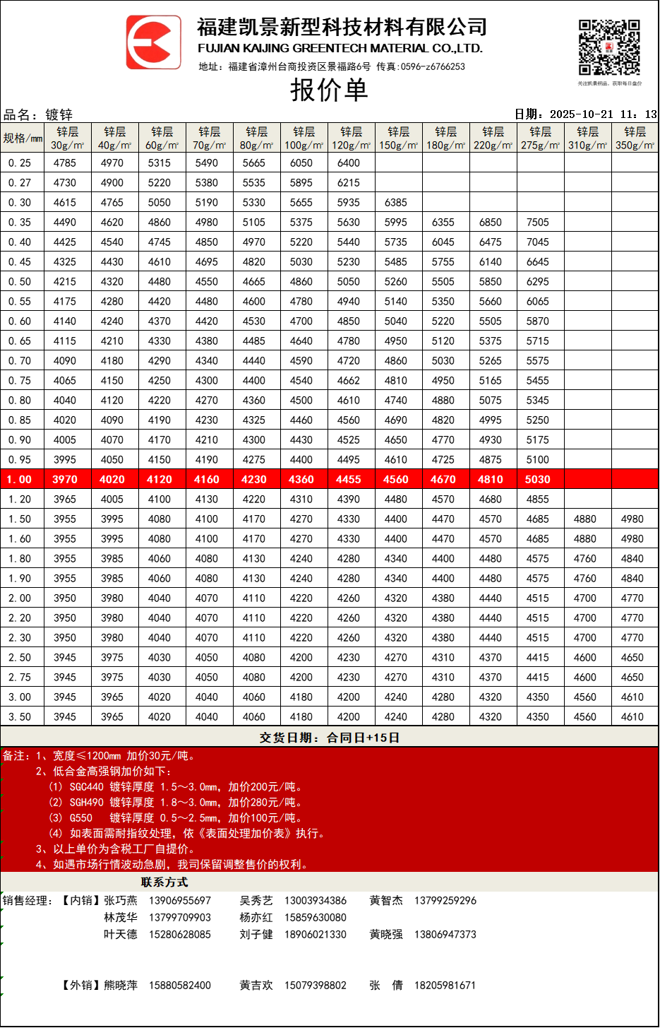 福建凱景新型科技材料有限公司