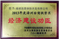 2013年度經(jīng)濟建設功臣